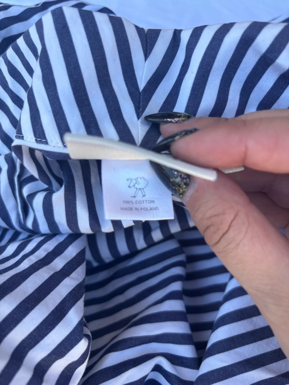 Sleepy Jones Striped Cotton Robe Small